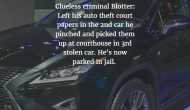 Clueless Criminal Blotter for the Day
