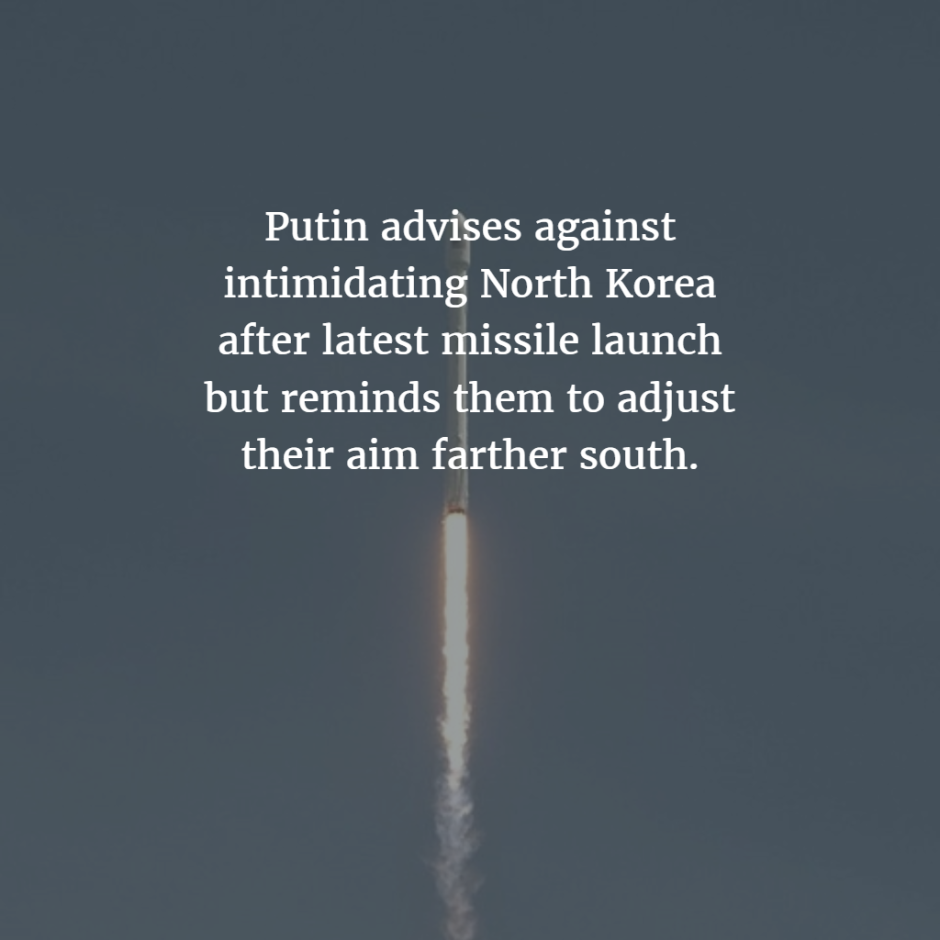 Putin Advises Aim